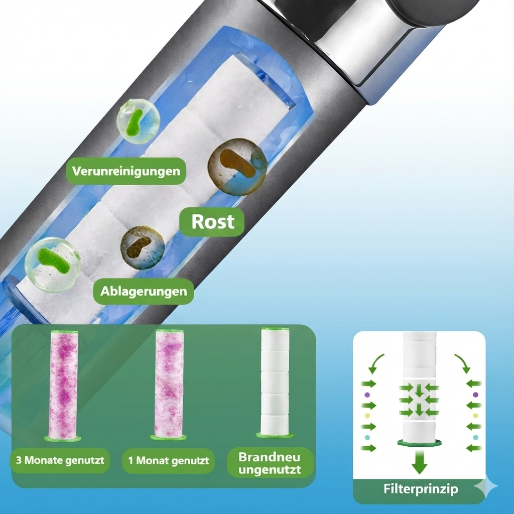 Plubb Duschkopf mit HydraShield™- Filter